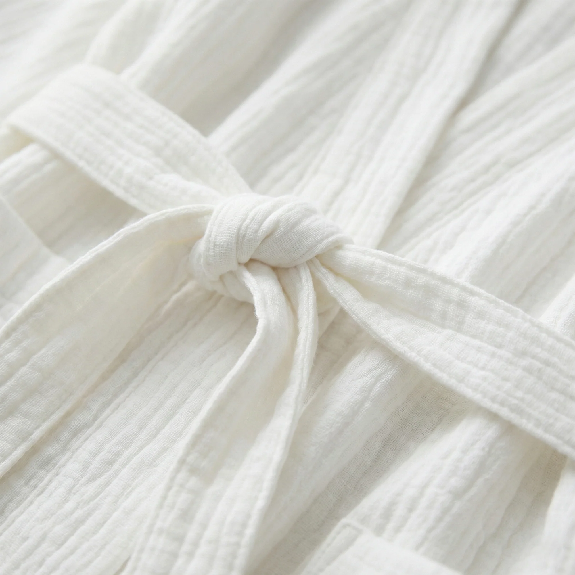 The Four-Seasons Bathrobe - 100% Muslin Cotton - Image 12