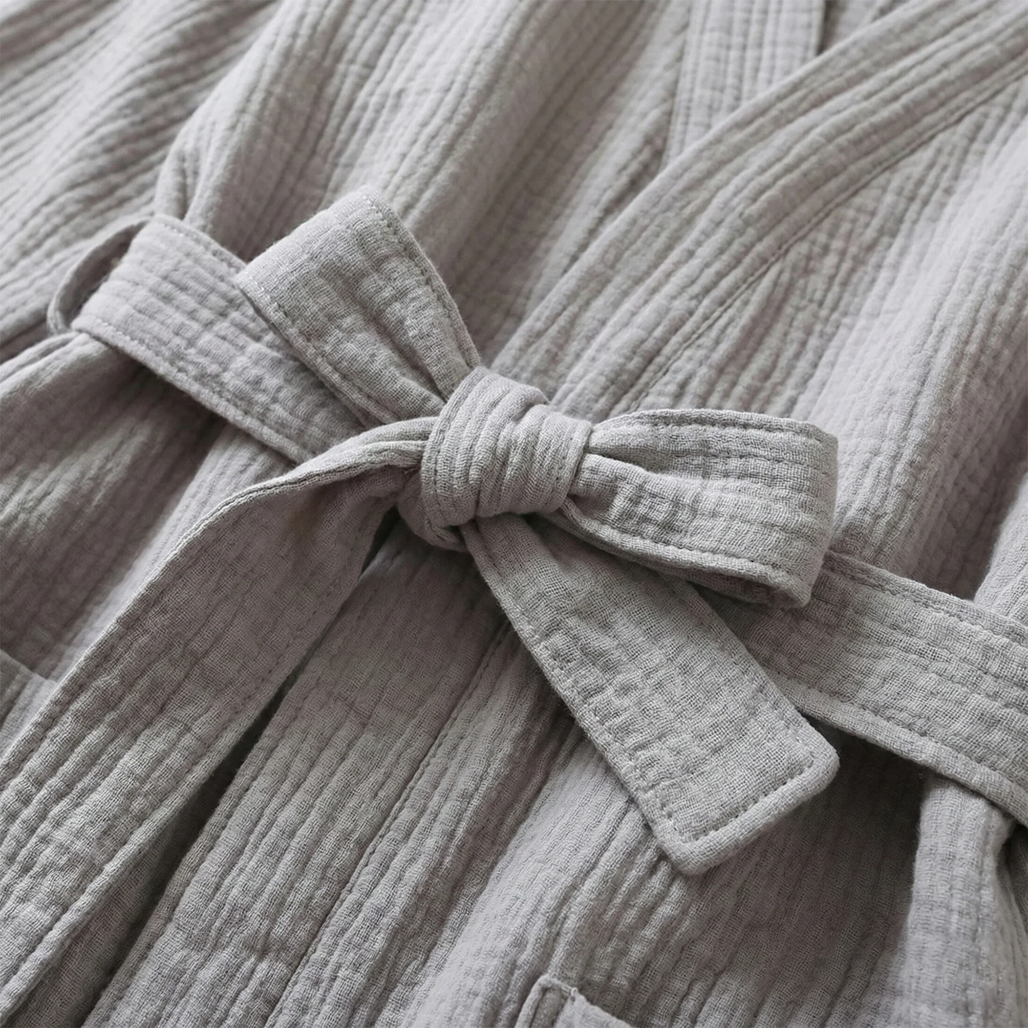 The Four-Seasons Bathrobe - 100% Muslin Cotton - Image 19