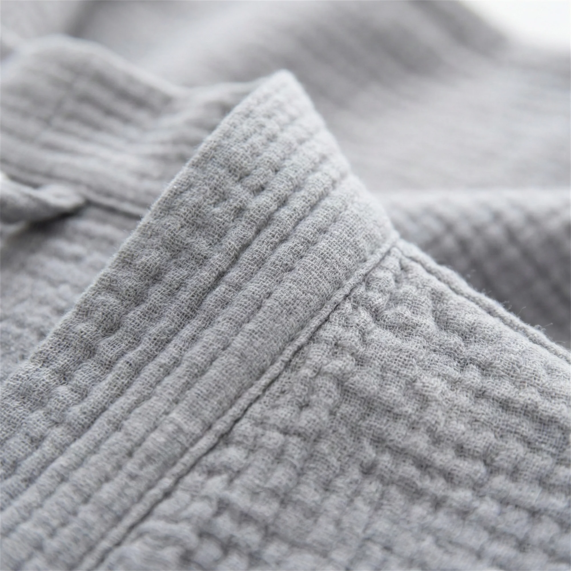 The Four-Seasons Bathrobe - 100% Muslin Cotton - Image 20