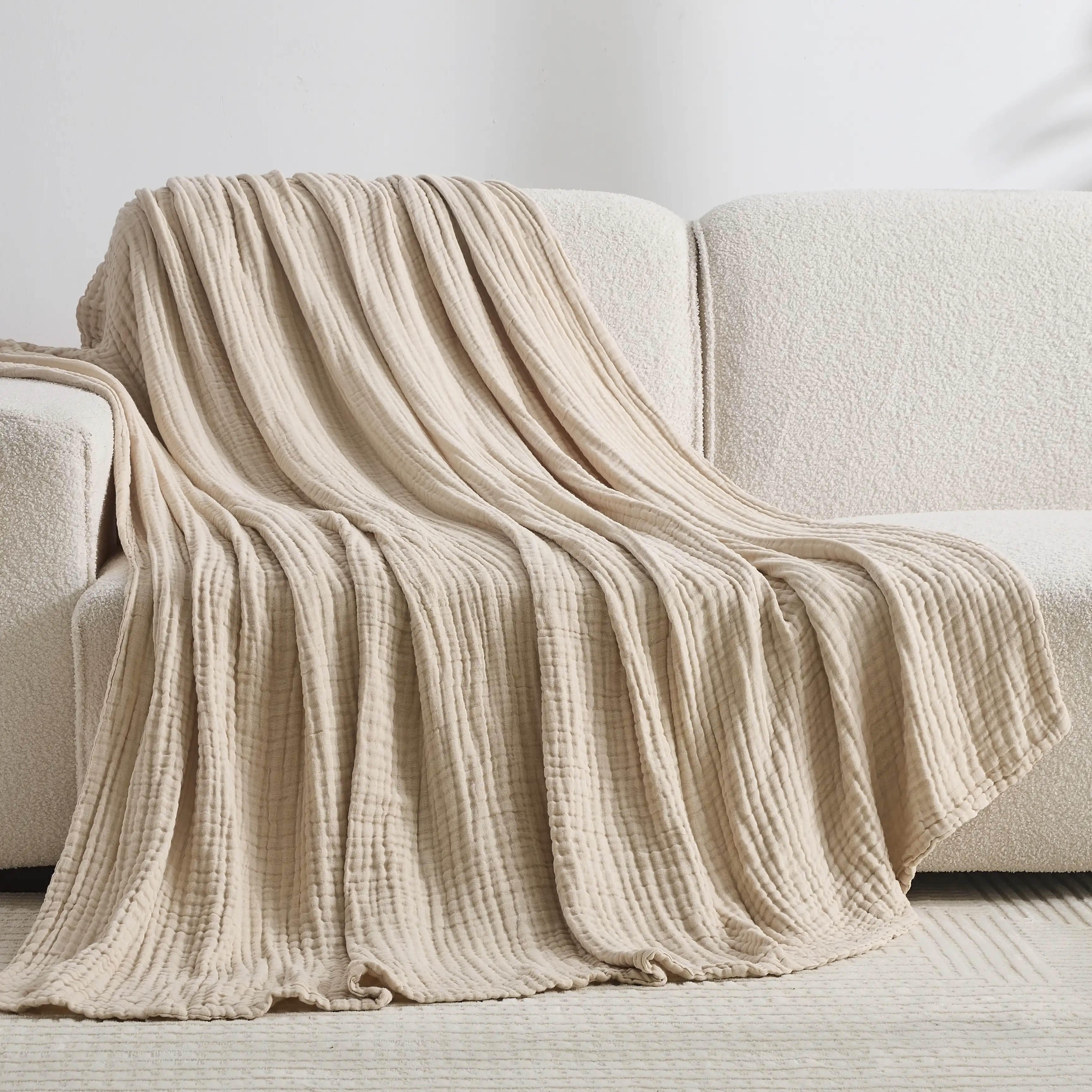 The Monogrammed Muslin Blanket - 100% Muslin Cotton (B1G1) - Image 7