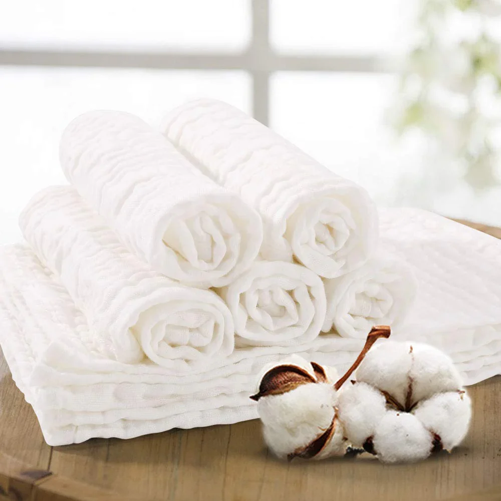 The Muslin Burp Cloths - 100% Muslin Cotton - Image 7